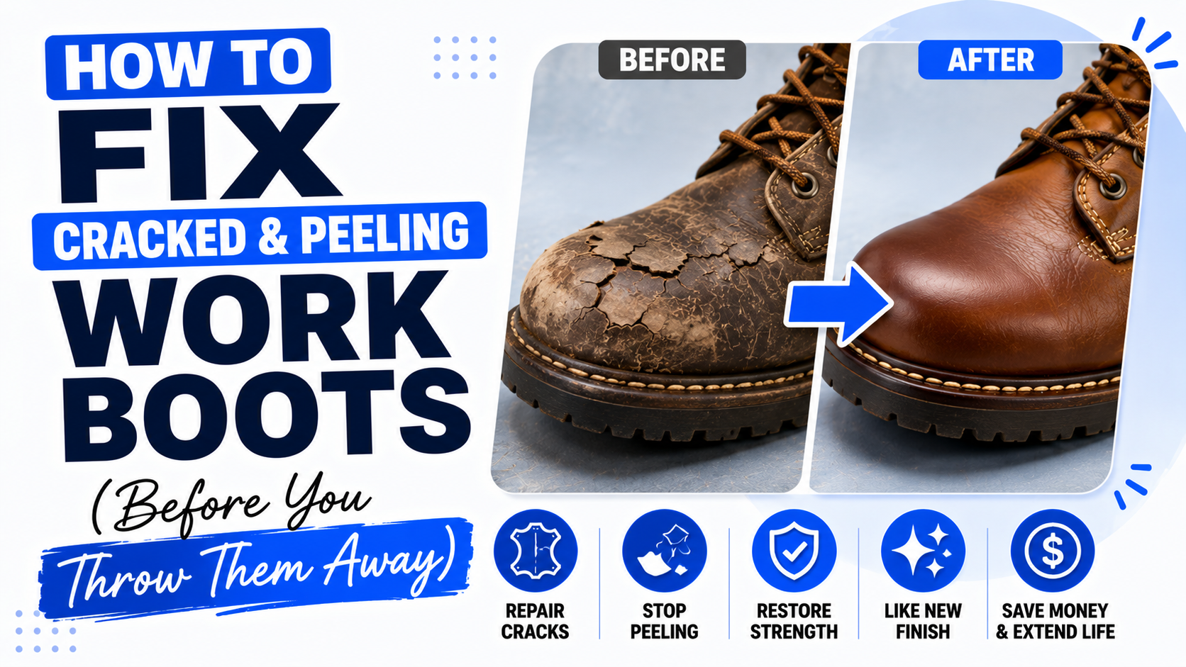 How to Fix Cracked and Peeling Work Boots (Before You Throw Them Away)