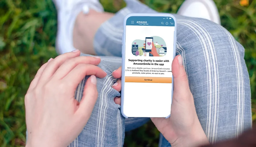 How to turn on Amazon Smile in the app? Designer Trend